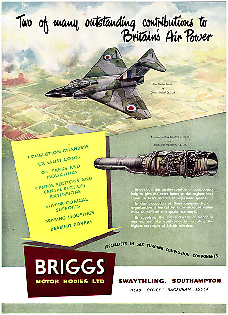 Briggs Motor Bodies - Briggs Gas Turbine Combustion Components   
