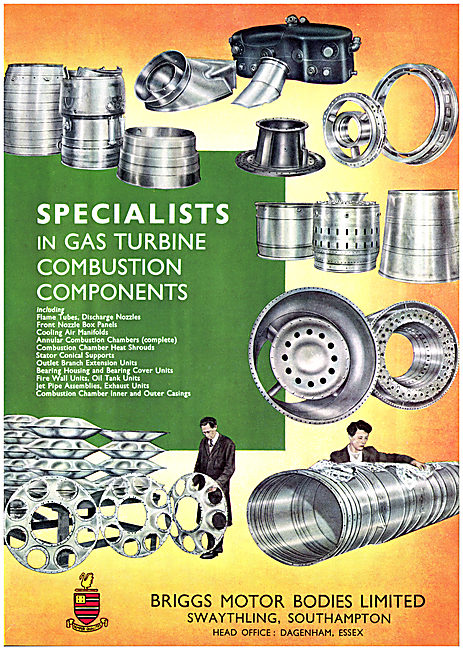 Briggs Gas Turbine Combustion Components                         