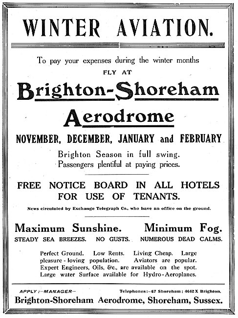 Winter Aviation - Brighton Shoreham Aerodrome                    