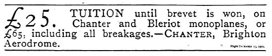 Flying Tuition At Brighton Aerodrome: Chanter                    