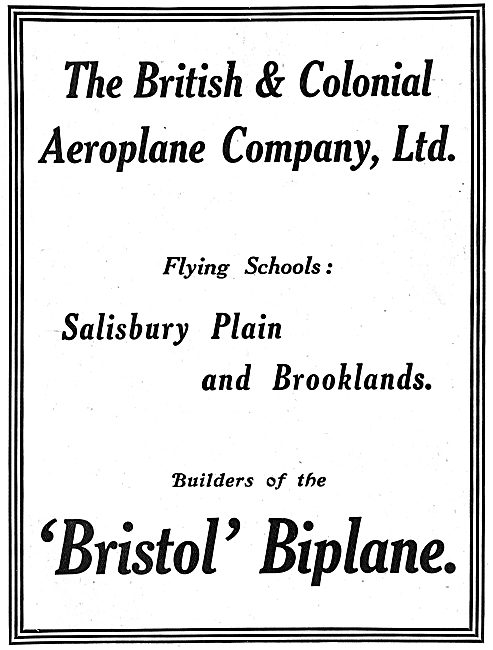 The British & Colonial Aeroplane Company                         