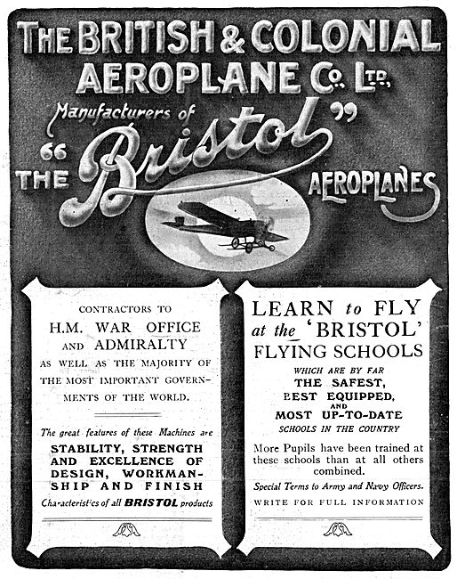 Bristol Aeroplanes - Bristol Flying Schools                      