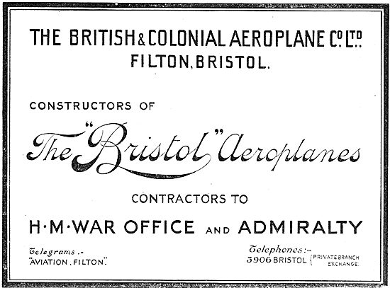 The British & Colonial Aeroplane Co - Bristol Aeroplanes         