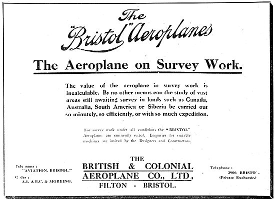 British & Colonial Aeroplane Co - Bristol                        