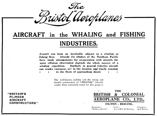 British & Colonial Aeroplane Co - Bristol                        