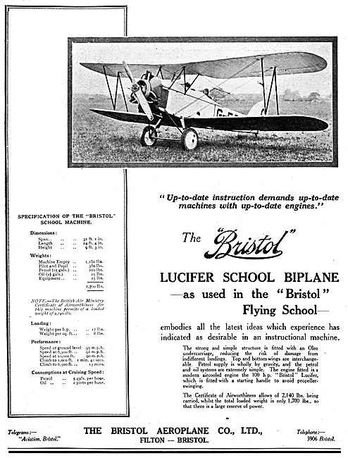 Bristol Lucifer School Biplane                                   