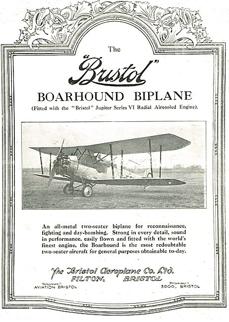 Bristol Boarhound Biplane - Bristol Jupiter Engine               