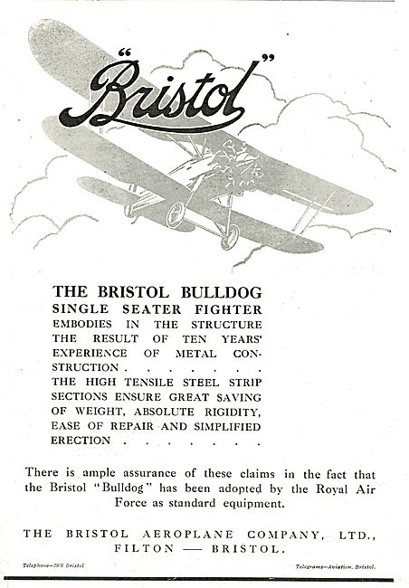 Bristol Bulldog - Notable For Ease Of  Repair & Maintenance      