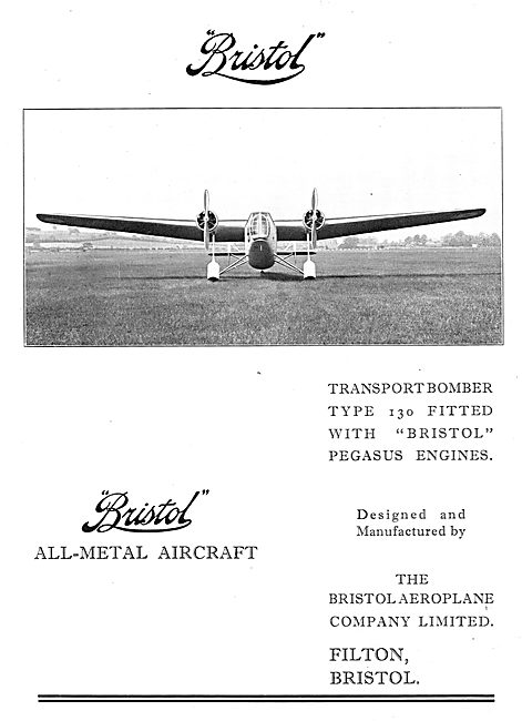 Bristol 130 Transport Bomber: Bristol Pegasus                    