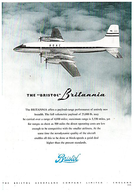 Bristol Britannia - BOAC                                         