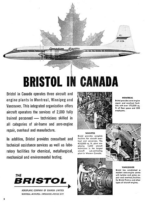 Bristol Britannia - Canada                                       