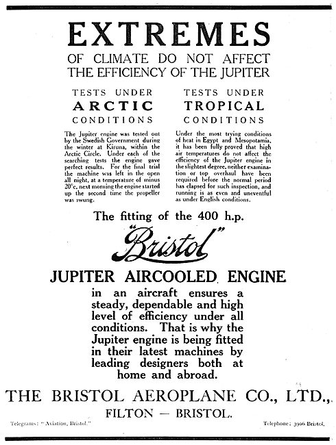 Bristol Jupiter Aircooled Radial Aero Engine                     