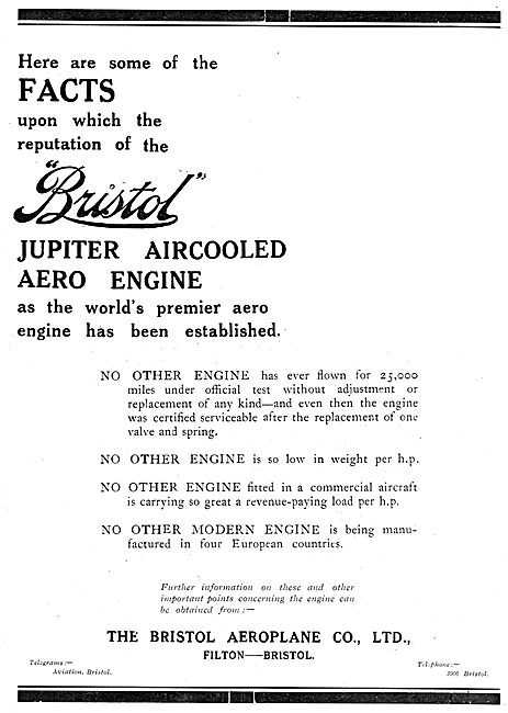 Some Facts Upon Which The Reputation Of The Bristol Jupiter ...  