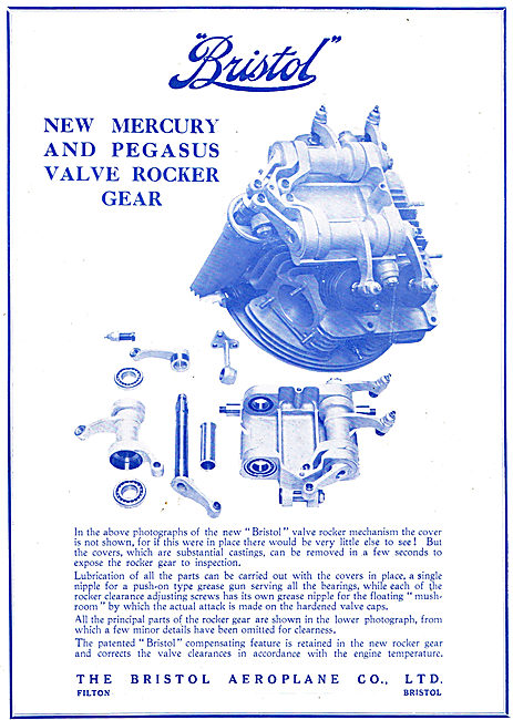 Bristol New Mercury & Pegasus Aero Engine Valve Rocker Gear      