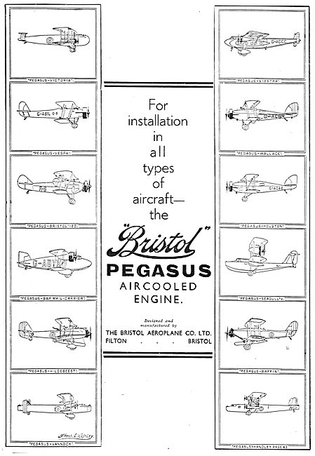 Bristol Pegasus Aero Engines - Suitable In All Types Of Aircraft 
