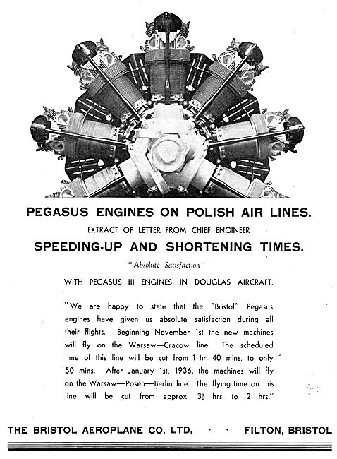 Bristol Pegasus III - Polish Airlines Testimonial                