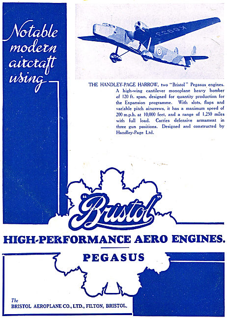 Bristol Pegasus - Handley-Page Harrow                            