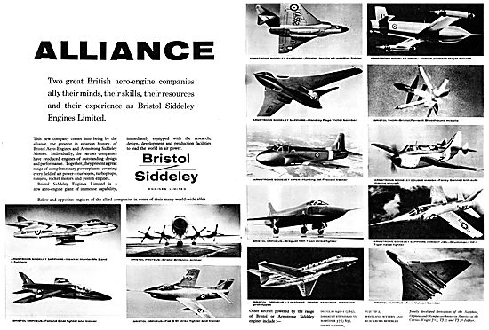 Bristol Siddeley Powered Aircraft 1958                           