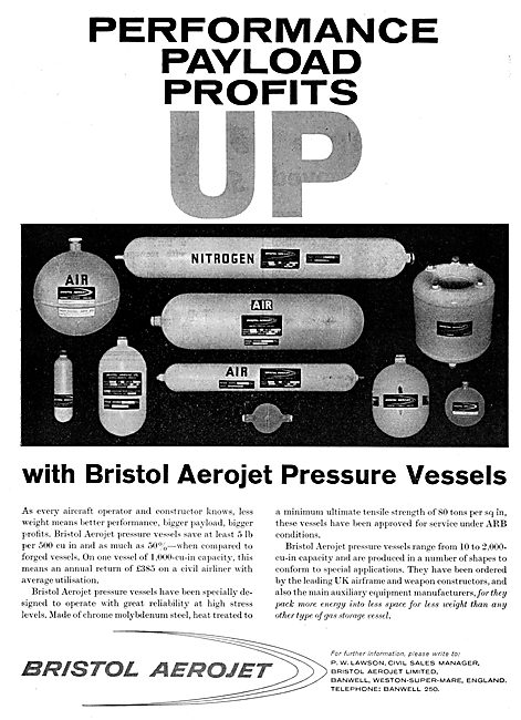 Bristol Aerojet Pressure Vessels                                 