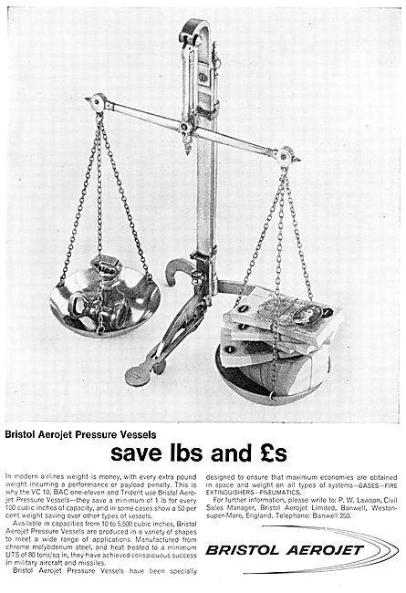 Bristol Aerojet Pressure Vessels                                 