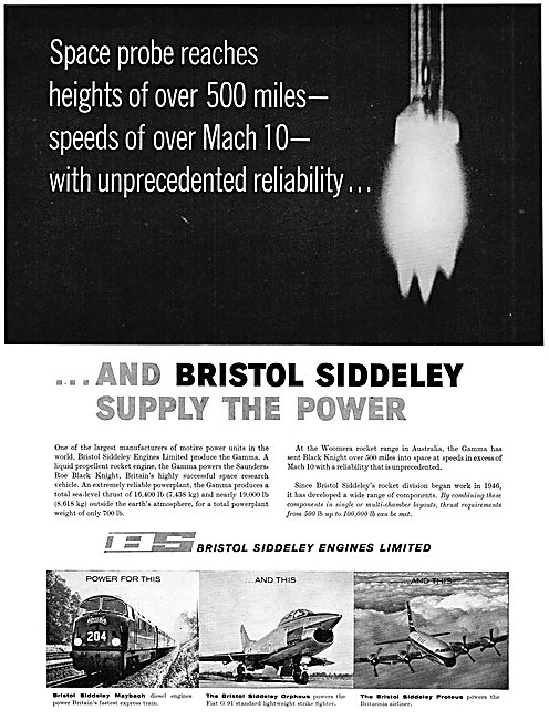 Bristol Siddeley Gamma Liquid Fuelled Rocket Engine              