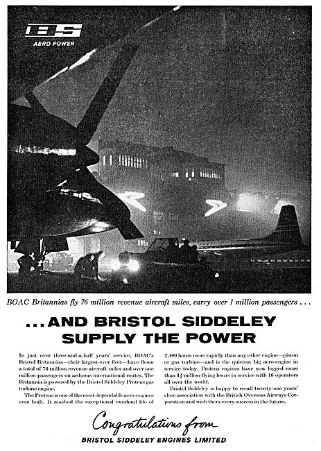 Bristol Siddeley Engines - BSEL Proteus For BOAC Britannias      