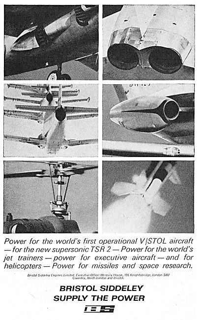 Bristol Siddeley Aero Engines 1965                               