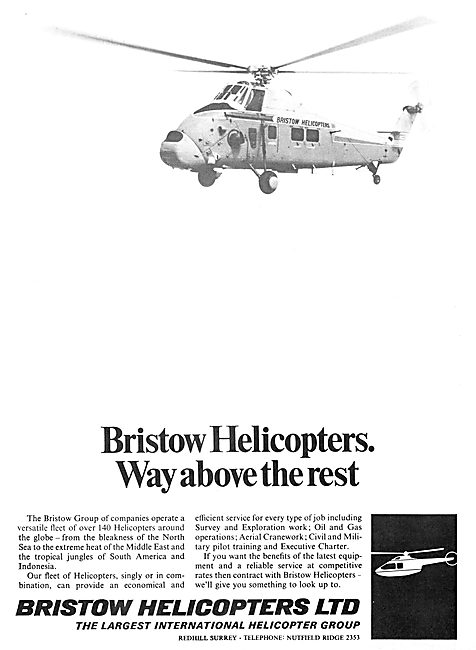 Bristow Helicopters. 1971 Advert                                 