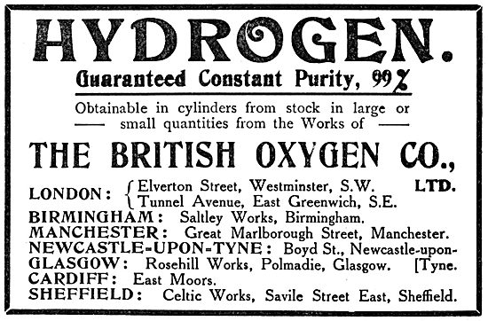 The British Oxygen Company : Hydrogen                            