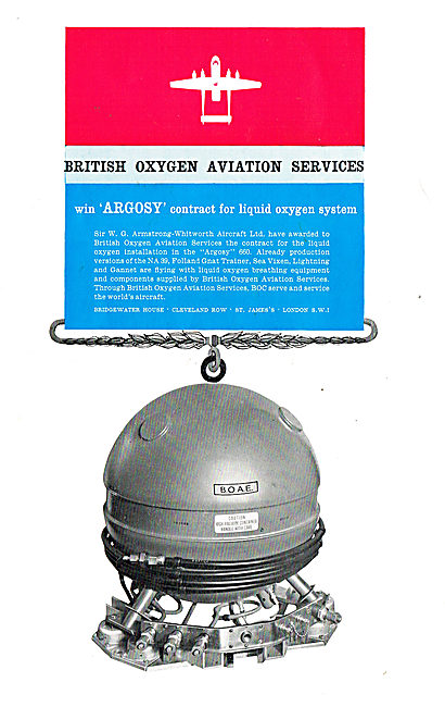 British Oxygen Aviation Services - AW Argosy                    