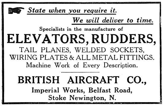 British Aircraft  Manufacturers Of Aircraft Components           