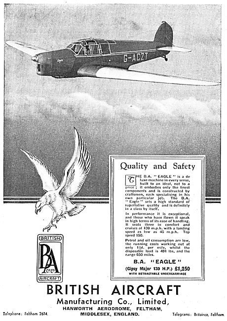 British Aircraft  B.A.Eagle                                      