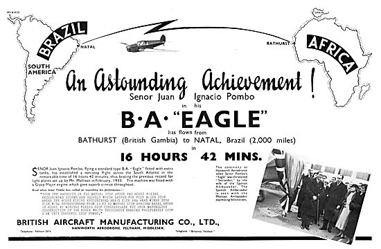 British Aircraft  B.A.Eagle                                      
