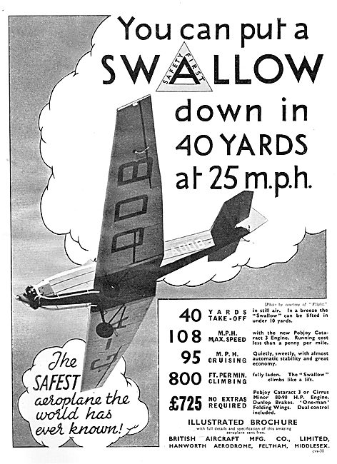 British Aircraft  B.A.Swallow                                    