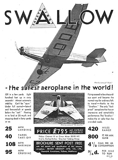British Aircraft  B.A.Swallow                                    