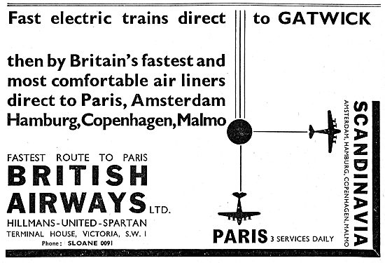 British Airways. Hillmans - United - Spartan                     