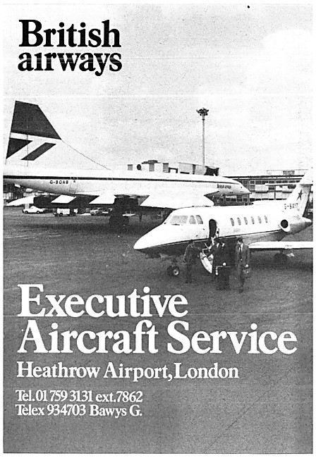 British Airways Executive Aircraft Service                       