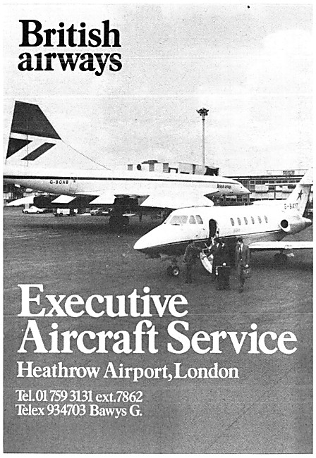 British Airways Executive Aircraft Service                       
