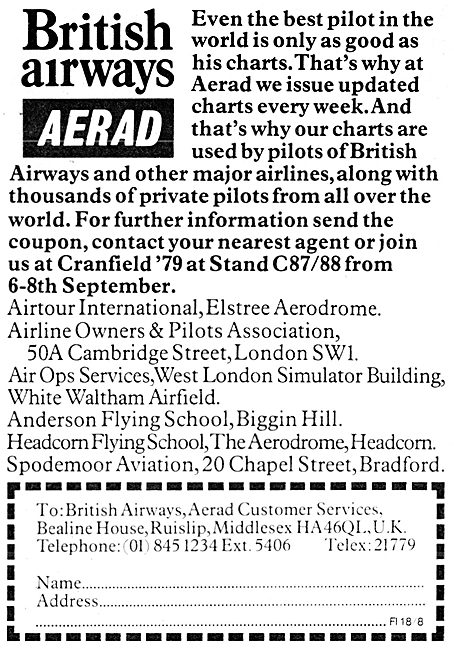 British Airways Aerad Flight Guides                              