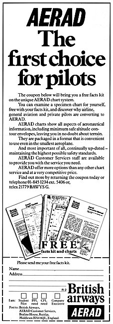British Airways. Aerad Flight Guides & Manuals 1983              