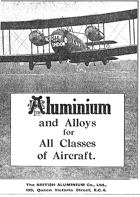 British Aluminium And Alloys For All Classes Of Aircraft         