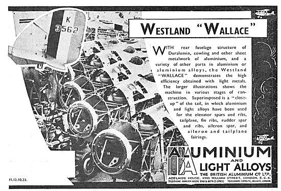 British Aluminium Westland Wallace                               