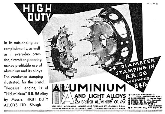 British Aluminium - RR Aluminium Alloys - Hiduminium             