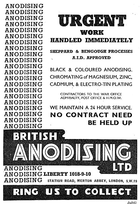 British Anodising 1943                                           