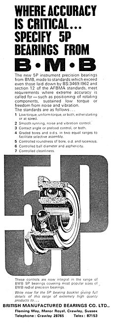 British Manufactured Bearings - B.M.B. Bearings                  