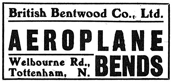 British Bentwood Company. Aeroplane Bends                        