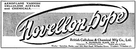 British Cellulose & Chemical. Novellon Dope                      