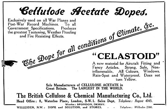 British Cellulose Celastoid                                      