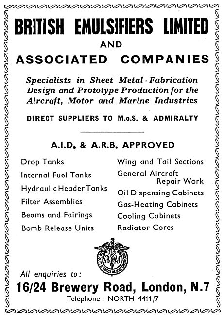 British Emulsifiers Sheet Metal Work & Fabrications              