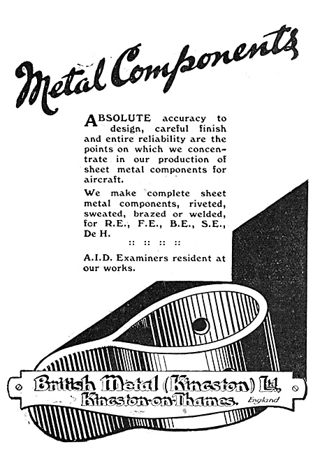 British Metal (Kingston) - Aircraft Dials & Instruction Plates   